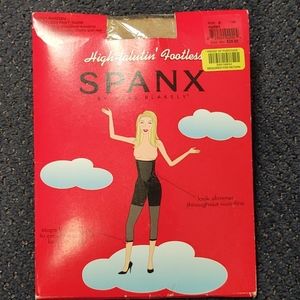 Spanx High Falutin' Footless Nude Sz A New in Pkg